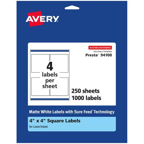 avery label